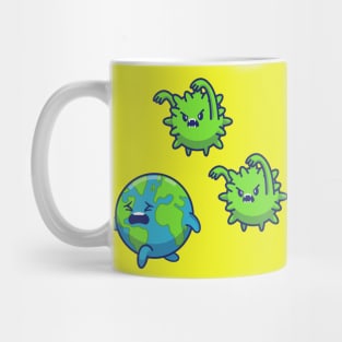 World Scare Corona Virus Cartoon Mug